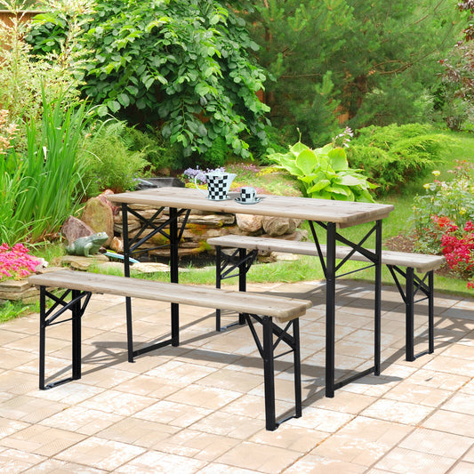 3 Piece Picnic Table and Bench Set