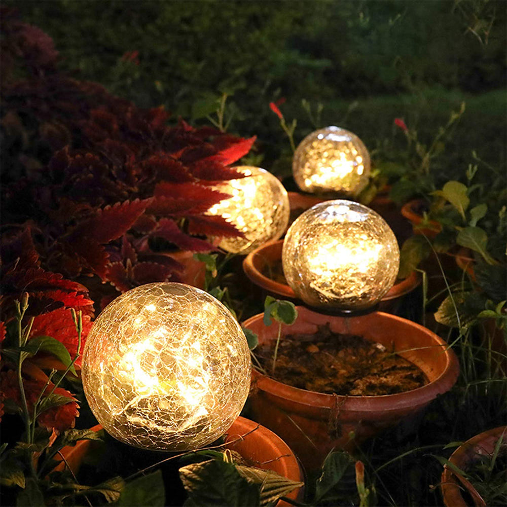 Solar glass ball store garden light