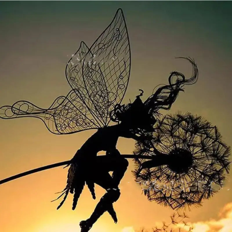 Exquisite Sheet Metal Fairy Statues