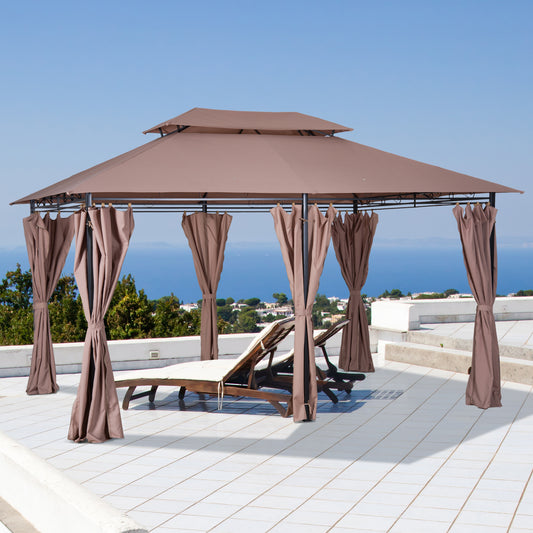 Luxury Curtained Outdoor Gazebo