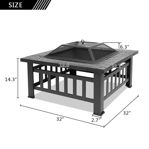 Traditional Fire Pit with Accessories