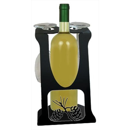 Wrought Iron Pinecone Wine Holder